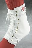 PAIR of Swede-O Ankle Lok Lace-Up Ankle Braces, with side stabilizer inserts, White, Large