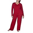 Gilligan & O'Malley &reg; Plus Long Sleeve Pajama Set - Deep Love