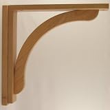 Shelving Hardware: Corbel for Countertops and Shelves - Cherry Concave Model 14 - Unfinished