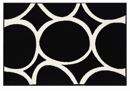 Spirella 1009524 Badteppich pebbles black 55x65 cm