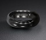 Triton Black Titanium Wedding Band 11-2048BT
