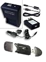 PANASONIC DE-A25 Equivalent External AC DC Mini Charger for CGA-S007A/1B Battery used with LUMIX DMC-TZ1 / DMC-TZ3 / DMC-TZ50 and More Digital Cameras. Includes USB Port and Cable for Charging USB Enabled Cell Phones ** Cable NOT for PC / Photo transfer.