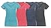 Garment Washed V Neck Vintage Cool T Shirts for Women with EttelLut Hair Band