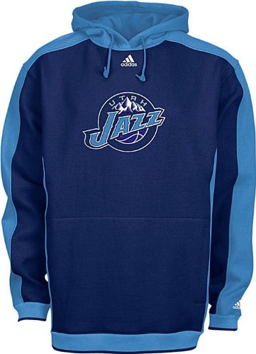 Utah Jazz NBA Blue Embroidered Dream Hooded Fleece Sweatshirt By Adidas