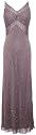 Beaded Chiffon Prom Gown Long Holiday Party Formal Cocktail Dress Bridesmaid