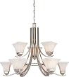 Minka Lavery Agilis Brushed Nickel 2 Tier Chandelier Model 1818-84