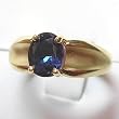 14K Yellow Gold Created Alexandrite Ring