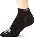 Thorlo Unisex Experia CoolMax Mini Crew Sock, Black/Black, Large