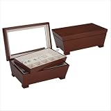 Reed & Barton Kayla Jewelry Chest - Dark Cherry