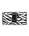 Zebra Pattern Trifold Checkbook Wallet - Choice of Colors