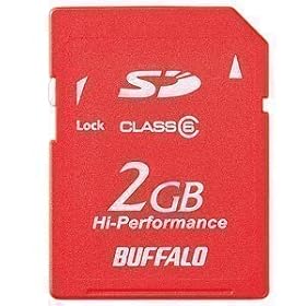 BUFFALO SD�J�[�h �������f��2GB���b�h RSDC-G2GC6/RD