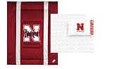 Nebraska Cornhuskers NCAA Bedding - Sidelines Comforter and Sheet Set Combo