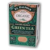 St Dalfour Green Tea Organic Golden Mango 25 ct (6 pack) by ST DALFOUR
