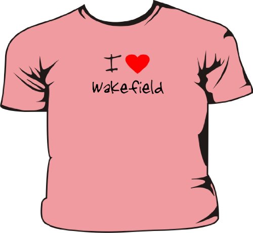 I Love Heart Wakefield Pink Kids T-Shirt