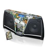 Sangria Flora Design Decorative Skin Decal Sticker Kit for KICKER iKick iK500 MP3 Docking Station + Remote Control Skin + iPod class skin + iPod touch skin