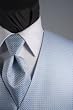 Tuxedo Vest - Venetian Collection Powder Blue with Coordinating Windsor Band Tie