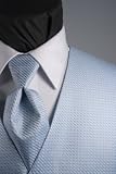Tuxedo Vest - Venetian Collection Powder Blue with Coordinating Windsor Band Tie