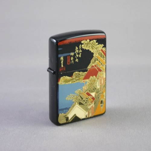 Cover image : 本金蒔絵 東海道五十三次シリーズ・Zippo ジッポーライター・神奈川 台之景