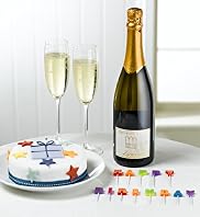 Birthday Cake, Candles & Prosecco