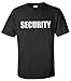 SECURITY | Event Safety Guard Two Side Print Black w/ Tall Sizes Unisex T-shirt