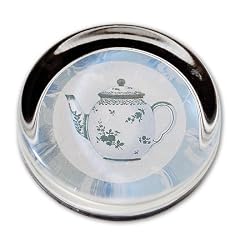 Teapot - Small Round Glass Paperweight