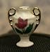 Search : Miniature Floral Vase with Rounded Handles