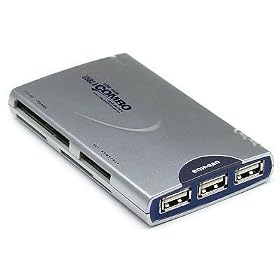 413H tcHJwL. SL500 AA280  USB 2.0 All in 1 Memory Card Reader & Writer And 3 Port USB 2.0 HUB, For PC and MAC