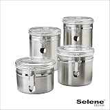 18/8 Stainless Steel Canister, Set of 4