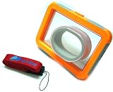 NEW 30M Orange Underwater Waterproof Zoom Digital Camera Case Housing for CANON, OLYMPUS, NIKON, CASIO, RICOH, PENTAX, PANASONIC