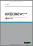 Der Einfluss des systemischen Kommunikations-Modells nach Watzlawick, Beavin & Jackson und Ruth Cohns themenzentrierter Interaktion auf das pragmatische Kommunikations-Modell nach Schulz von Thun