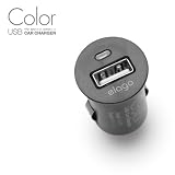 elago COLOR USB Car Charger-Black for iphone 4/3G/S and other Device with USB Port.