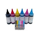 PrintPayLess� brand Pre-Filled Compatible / Refillable ink Cartridges for Epson 98 / Epson 99 (non-OEM): Artisan 800, Artisan 700, Artisan 730, Artisan 710, Artisan 810, Artisan 835, Artisan 837 + 600ml (20 oz.) PrintPayLess� Brand UV Resistant Bulk Refill Ink Specially formulated for Epson(non-OEM) in the colors of : Black, Cyan, Magenta, Yellow, Light Cyan, Light Magenta ~ PrintPayLess