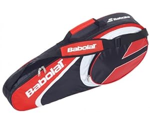 Babolat Tennistasche Racket Holder X 3 Club - Bolsa para material de tenis, color rojo / blanco, talla 74 x 33 x 14 cm