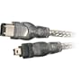 Belkin F3N401-06-ICE IEEE 1394 4-Pin/6-Pin 400 Mbps FireWire Cable (6 Feet)