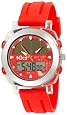 Tocs Unisex Ani-Digi Solar Chrono Alarm Round Ruby Red Watch #41000