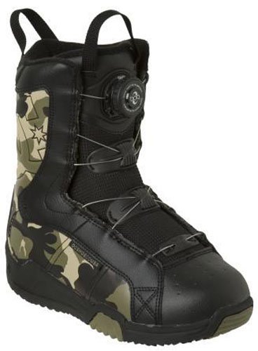 SportingGoods: DC Emblem Youth Snowboard Boots Black / Camo