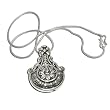Silver Amulet Pendant with Chain 1.75 inches