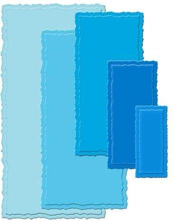 Spellbinders Nestabilities Mega Dies, Deckled Rectangles Large