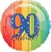 17 in. - 90th Year To Celebrate Metallic Balloon - each
