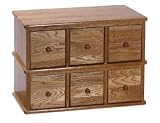 Review Leslie Dame  / Leslie Dame Wood CD, DVD Storage Cabinet 6 Drawer Apothecary Style CD-150 Oak