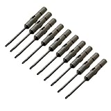 uxcell　磁気ドライバービット　ねじ回し　　1.6mm　10個ドライバービット　1個収納バッグ