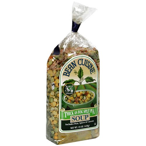 Bean Cuisine Split Peas Soup Mix, 15-Ounce Boxes (Pack of 6)