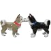 Westland Giftware Mwah Magnetic Huskies Salt and Pepper Shaker Set, 3-Inch