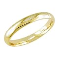 Mens 14K Yellow Gold Comfort-Fit 3mm Simple Wedding Band
