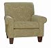 Carolina Cottage Upholstered Jacquard Oxford Club Chair, Green
