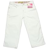 Mimi & Maggie - Skinny Sateen Jean Capri - White