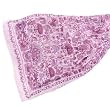 Silk Shawl Huichol in Lilac