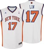 Jeremy Lin Youth Jersey: adidas White Replica #17 New York Knicks Jersey