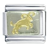 Aries Ram Symbol Italian Charms Bracelet Link