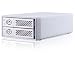 iStarUSA vAGE220-UF Mini Dual Bay USB2.0 & Firewire 800 to SATA RAID Subsystem - White